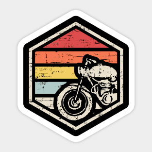 Retro Badge Biker Dark Sticker